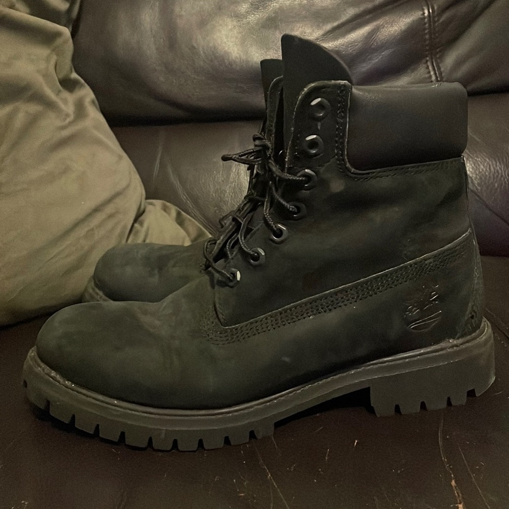 Black Timberland Boots Size 10